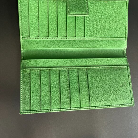 Gucci Continental Wallet Web Green Interlocking GG - Picture 4 of 7
